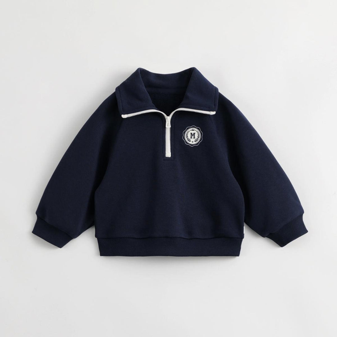 MARC&JANIE College Style Boys Girls Fashion Lapel Sweatshirt Top for Autumn 231210 - MARC&JANIE