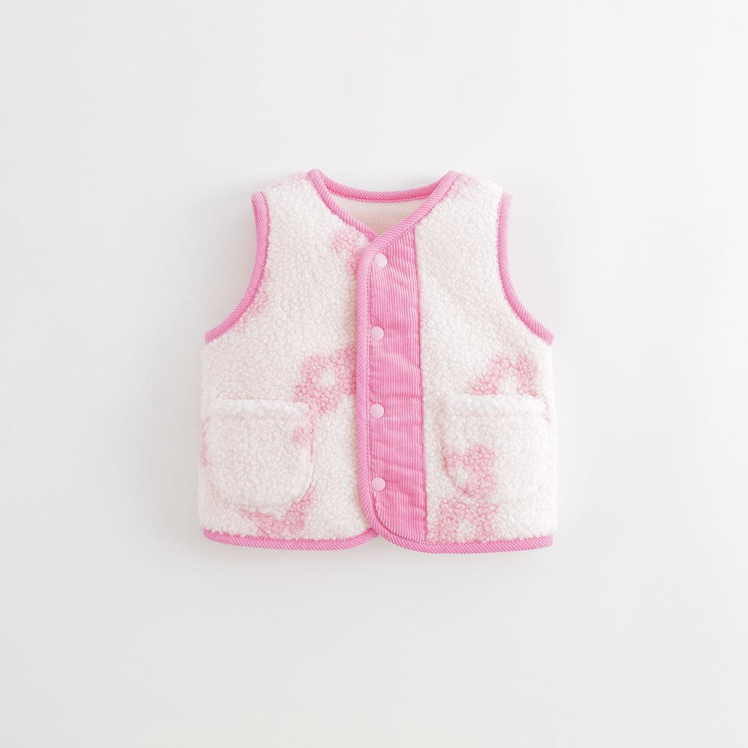 MARC&JANIE Boys Girls Senseless Printed Velvet Vest for Autumn & Winter 231537 - MARC&JANIE