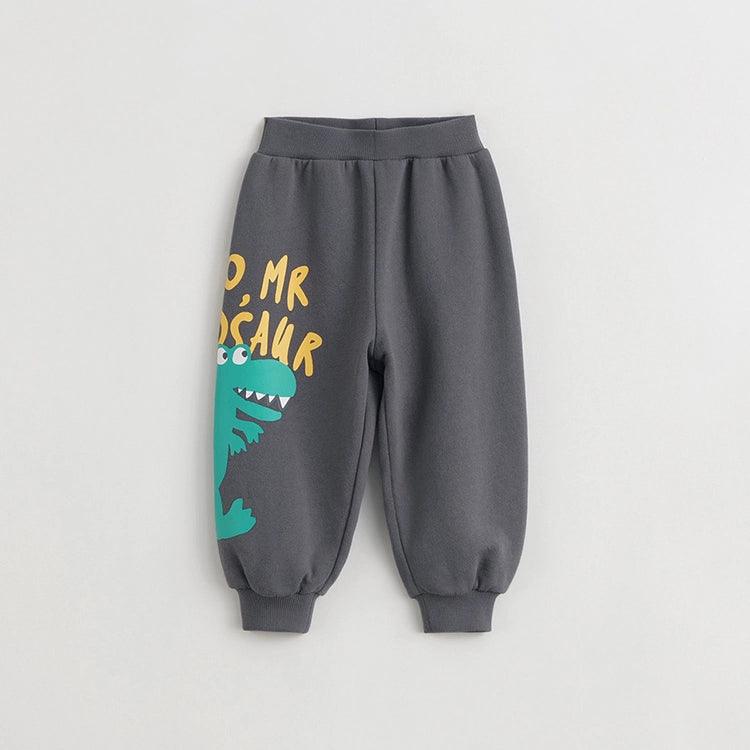 MARC&JANIE Boys Little Dinosaur Cotton Sweatpants Kids Drawstring Sweatpants for Spring 240682 - MARC&JANIE