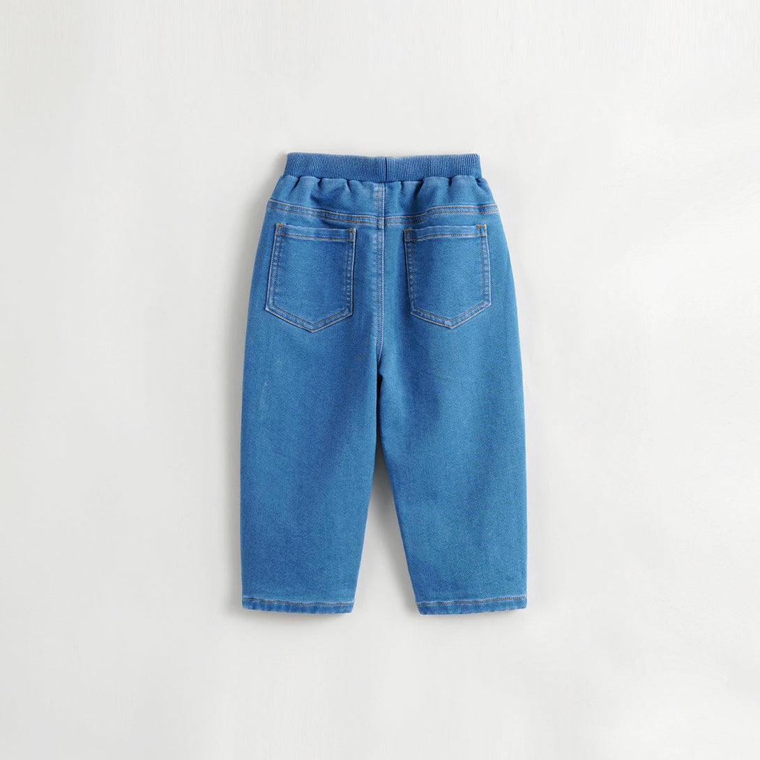 MARC&JANIE Boys Micro Stretch Straight Jeans Children's Casual Pants for Autumn 231678 - MARC&JANIE