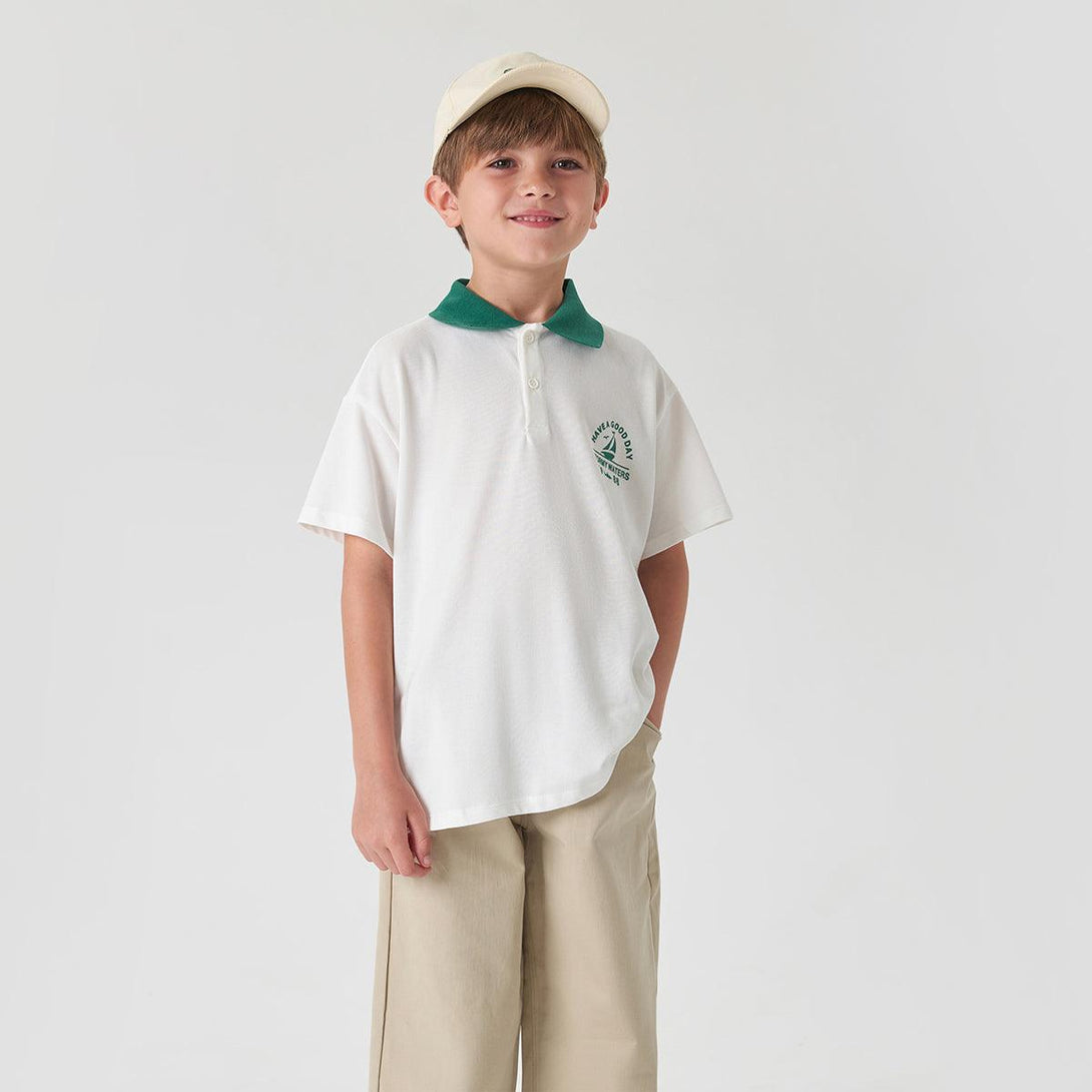 Boys Preppy Style Casual Short Sleeve Polo Shirt 240788 - MARC&JANIE