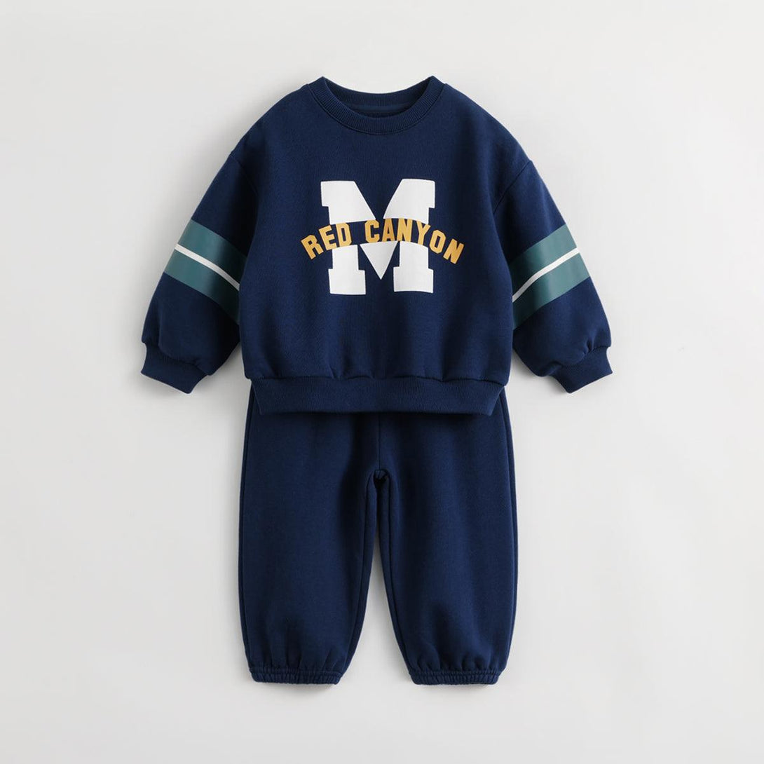 MARC&JANIE College Style Boys Fashion Letter Sport Sets for Autumn 231269 - MARC&JANIE