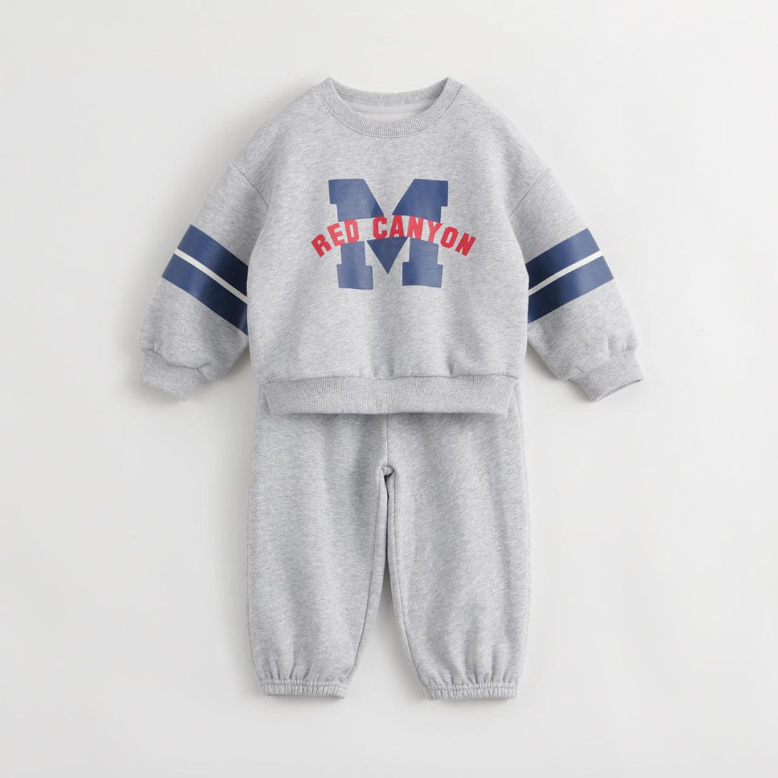 MARC&JANIE College Style Boys Fashion Letter Sport Sets for Autumn 231269 - MARC&JANIE