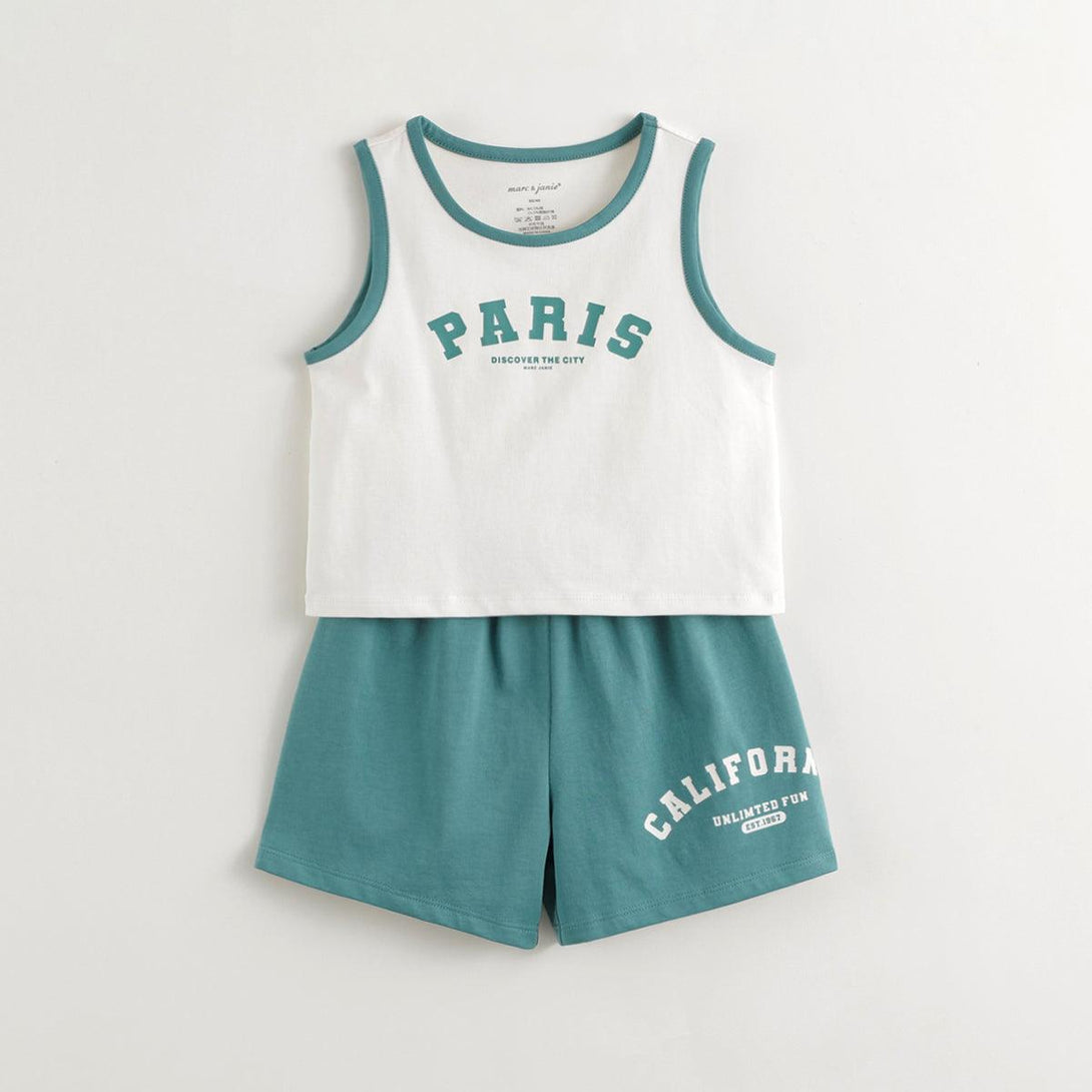 Boys School Basketball Uniform Sports Tank Top Set 240511 - MARC&JANIE