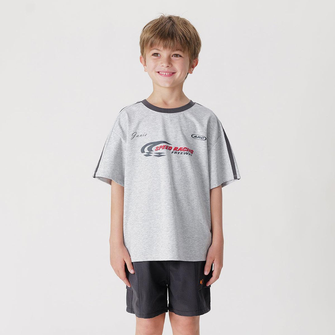 Boys Side Stripe Short Sleeve T-Shirt 240577 - MARC&JANIE