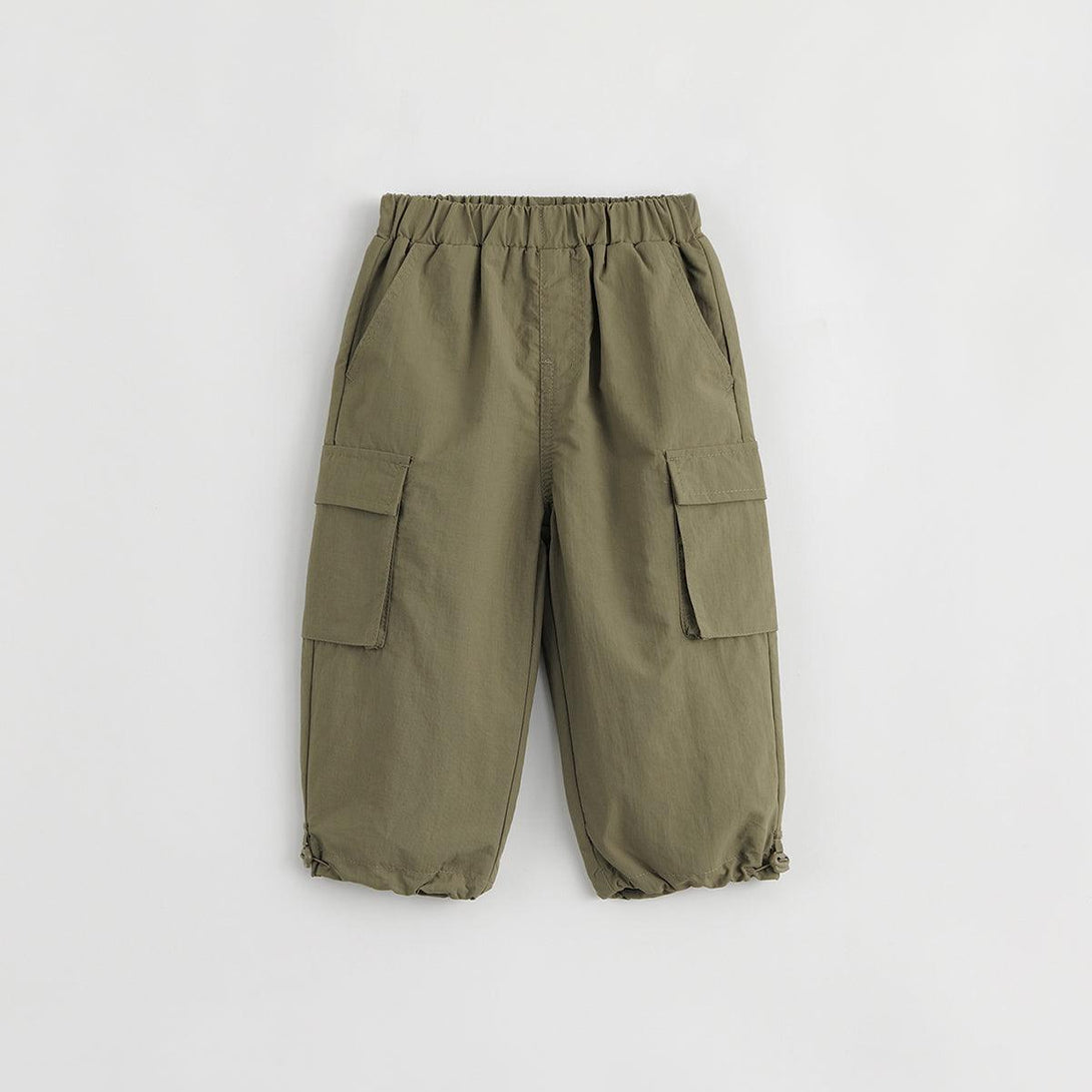 MARC&JANIE Outdoor Style Boys Large Pocket Drawstring Pants Work Pants for Autumn 231691 - MARC&JANIE