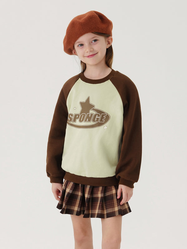 MARC & JANIE Girls Raglan Loose Sweatshirts 241295