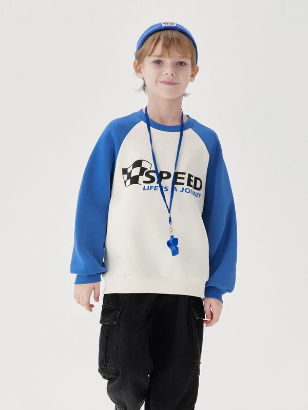 MARC & JANIE Boys Raglan Sleeve Sweatshirt 240996