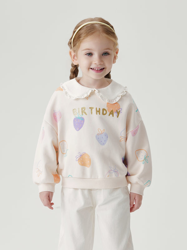 MARC & JANIE Girls Fun Doodle Sweatshirt 241162