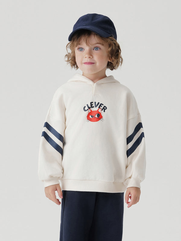 MARC & JANIE Boys Cartoon Color Block Stripes Sweatshirt 240689