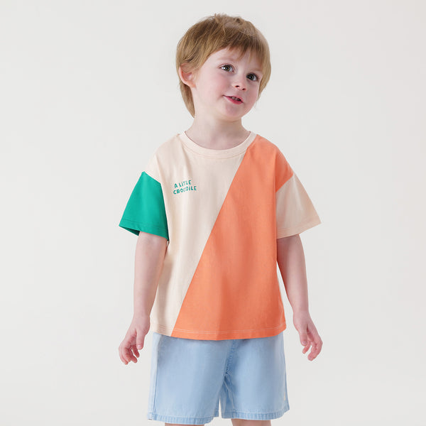 MARC & JANIE Boys Vibrant Color Block T-Shirt 240501