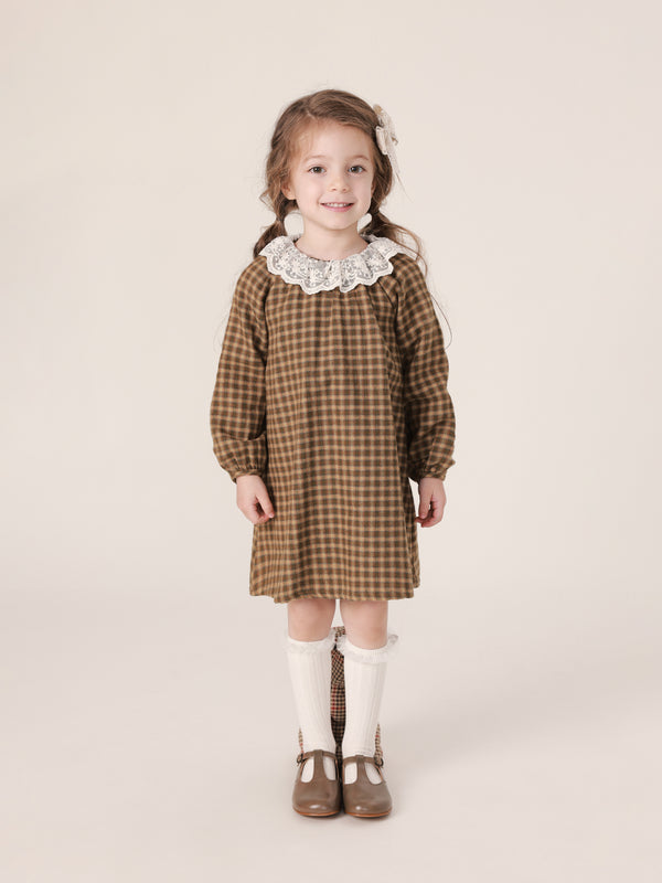 MARC & JANIE Girls Plaid Dress 221281