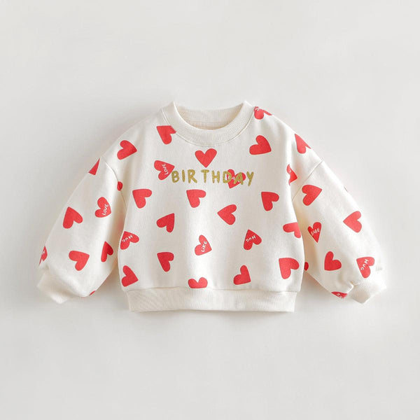 MARC&JANIE Girl full Printed Loose Casual Sweatshirts Children's Cotton Blouse for Autumn 231588 - MARC&JANIE