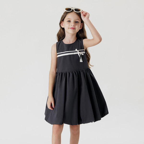 Girls Bubble Bow Tie Dress 240668 - MARC&JANIE