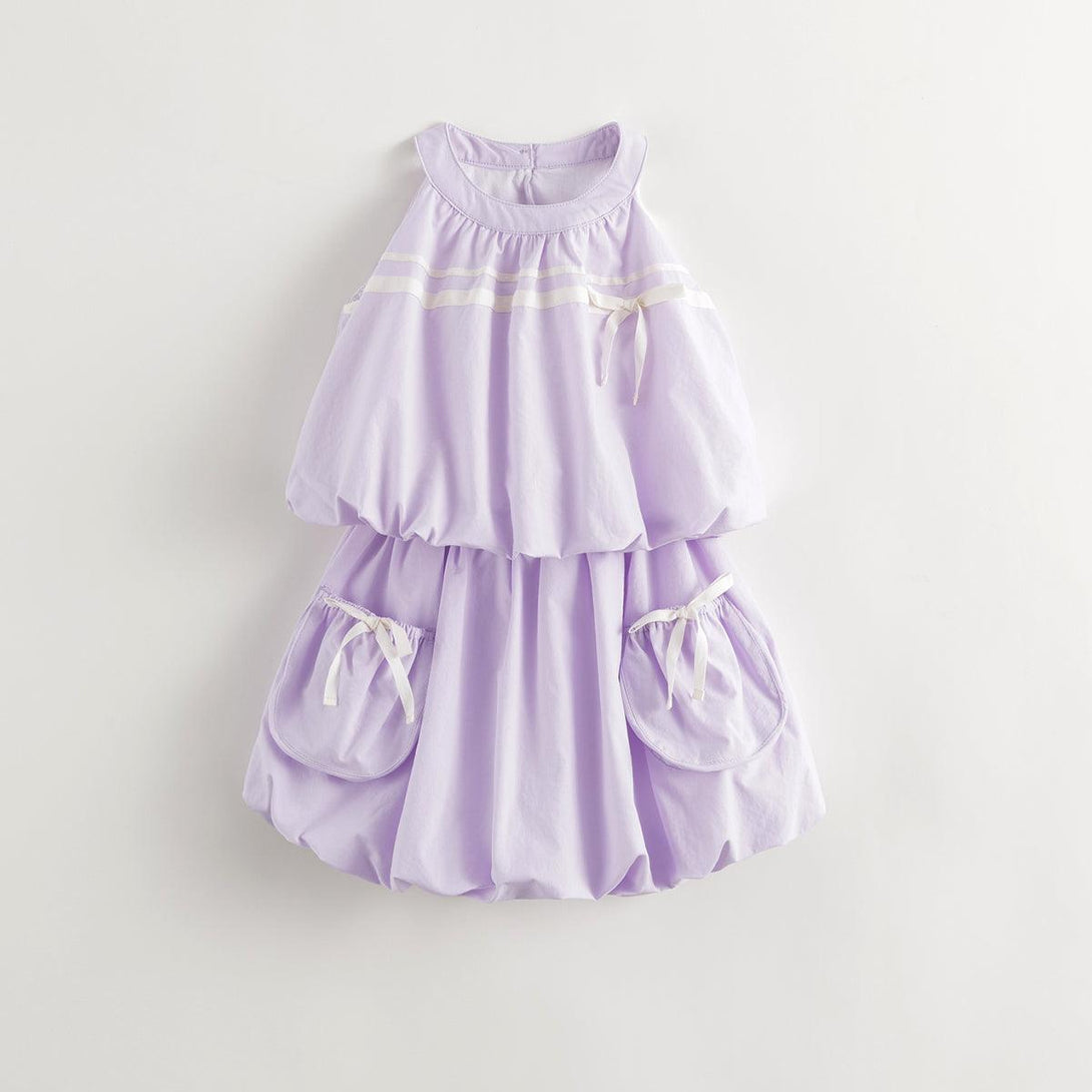 Girls Bubble Hem Pleated Quick Drying Skirt Set 240597 - MARC&JANIE