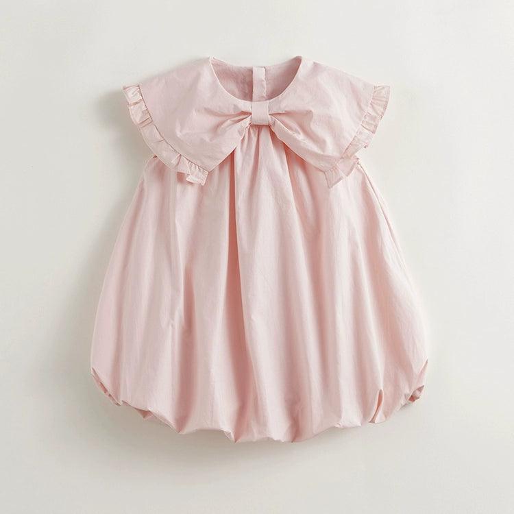 Girls Butterfly Bow Collar Bubble Dress 240662 - MARC&JANIE