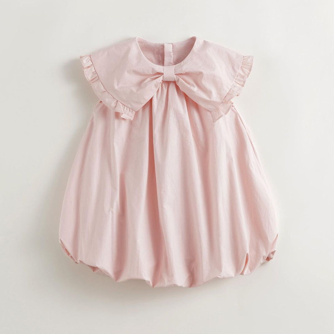 Girls Butterfly Bow Collar Bubble Dress 240662 - MARC&JANIE