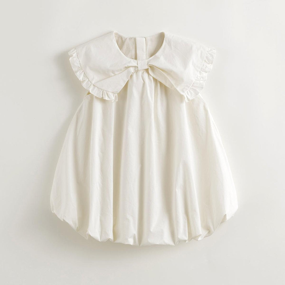 Girls Butterfly Bow Collar Bubble Dress 240662 - MARC&JANIE