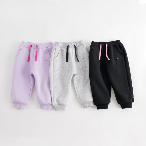 MARC&JANIE Girls Relaxed Drawstring Sweatpants Children's Pants for Winter 232050 - MARC&JANIE