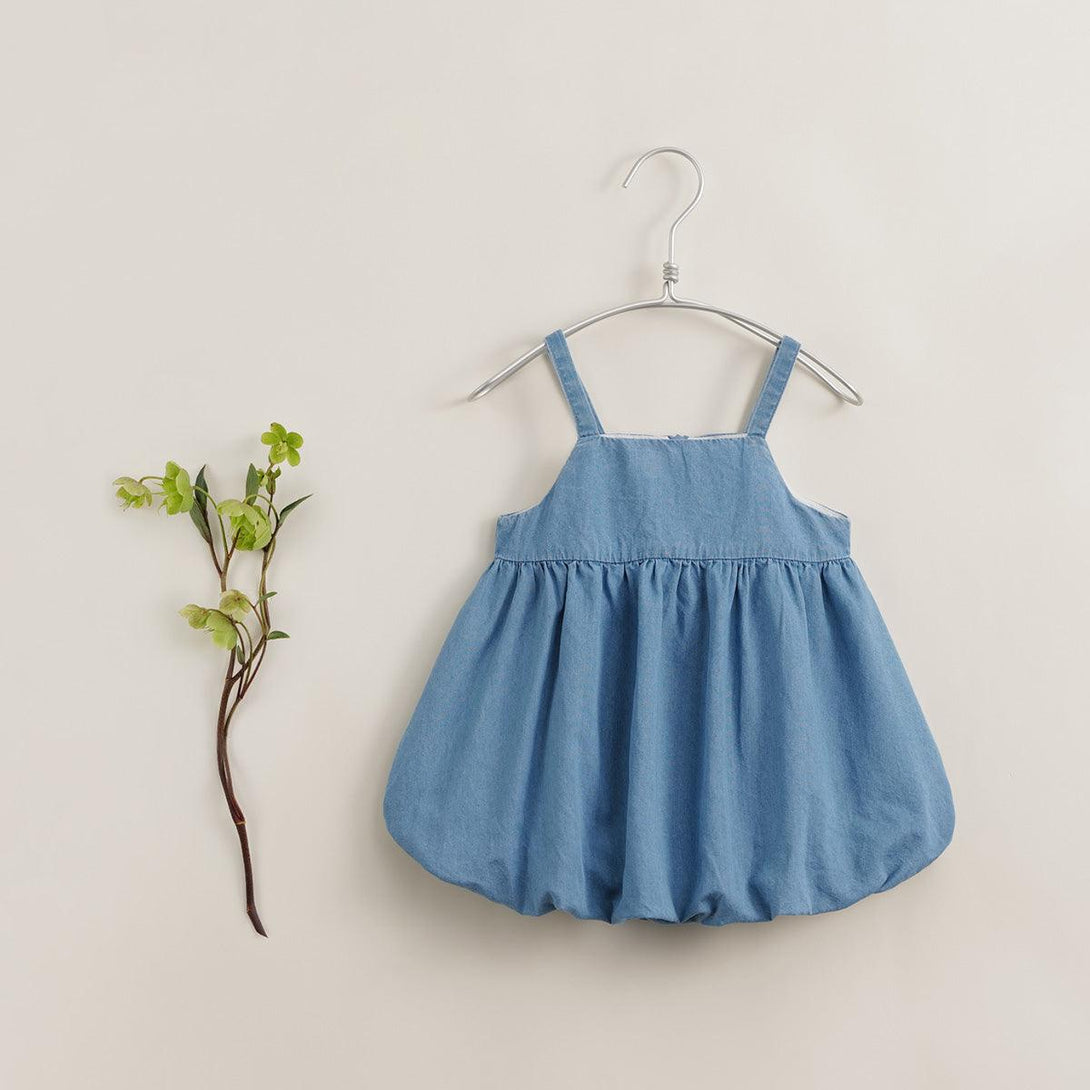 MARC&JANIE LUFU French Series Girls Summer Cotton Denim Suspenders Dresses 230617 - MARC&JANIE