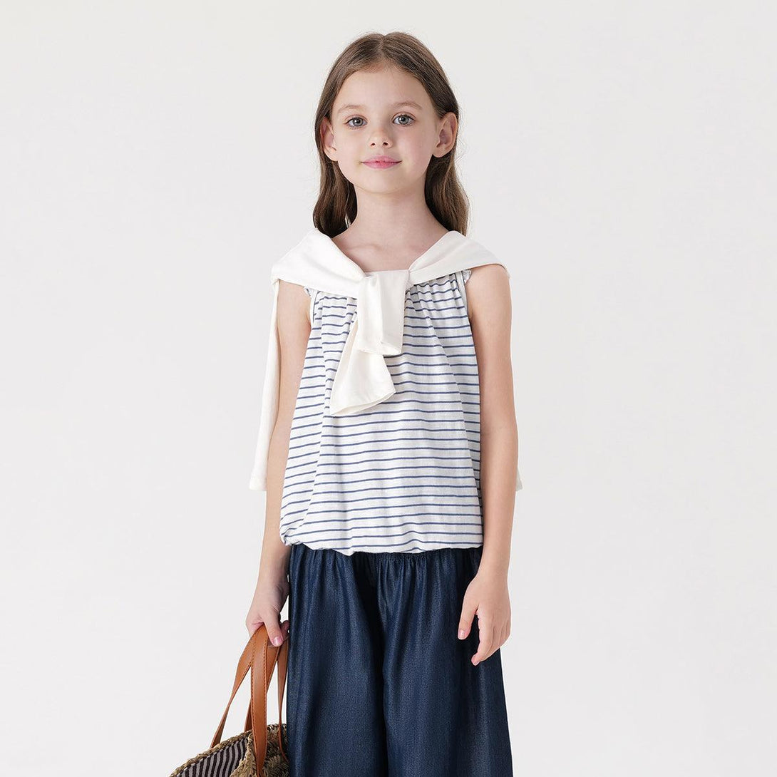 Girls Refreshing Knitted Cotton Vests 230771 - MARC&JANIE