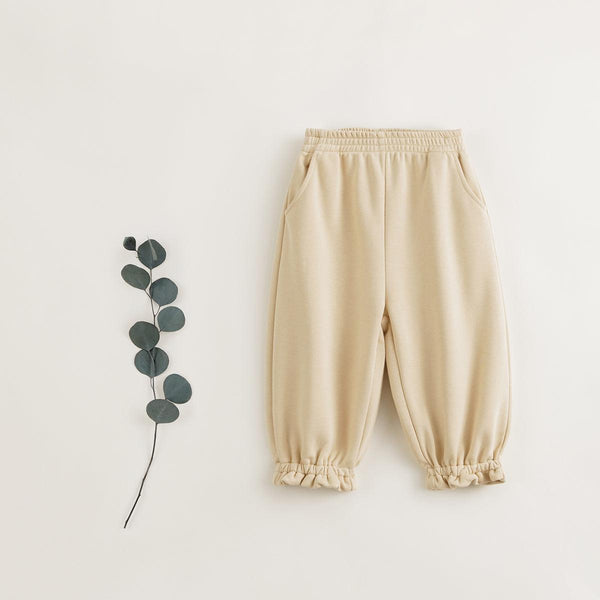 MARC&JANIE Girls Comfortable Cotton Loose Contour Pants Lantern Pants for Autumn French Series 231909 - MARC&JANIE