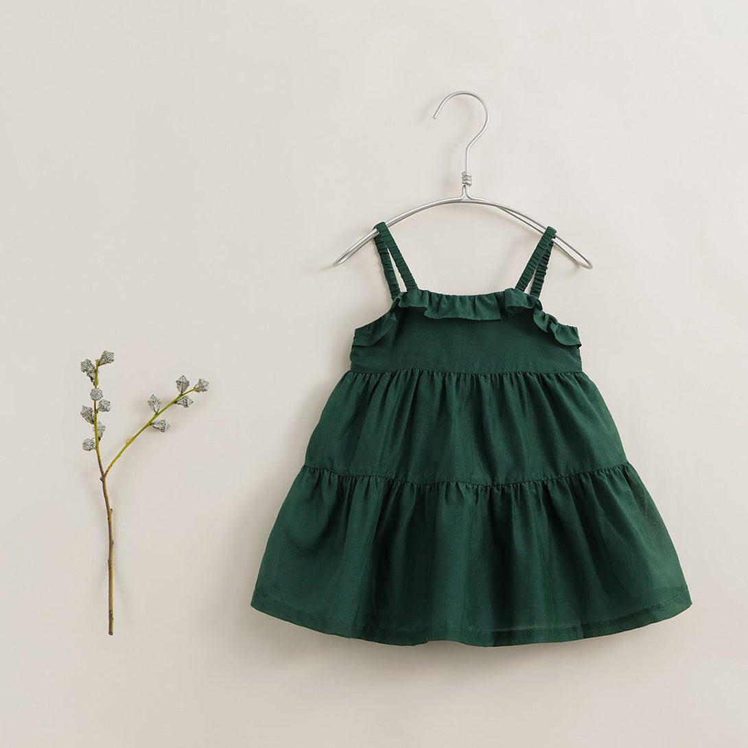 Girls Cotton Silk Suspender Dress 230750 - MARC&JANIE