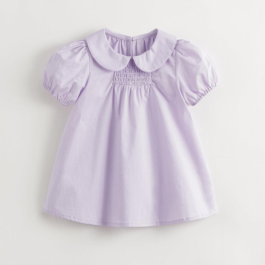 Girls Cute Doll Collar Bubble Sleeve Dress 240861 - MARC&JANIE