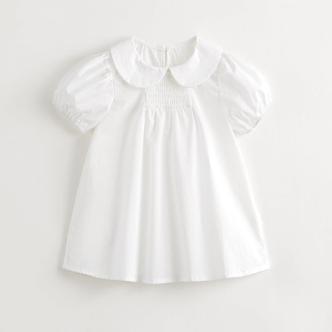 Girls Cute Doll Collar Bubble Sleeve Dress 240861 - MARC&JANIE