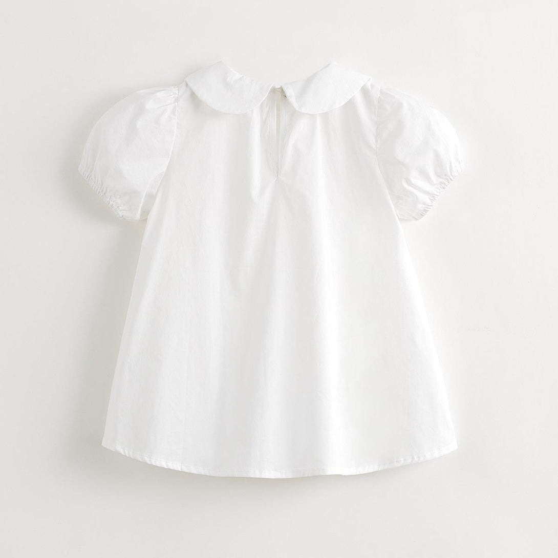 Girls Cute Doll Collar Bubble Sleeve Dress 240861 - MARC&JANIE