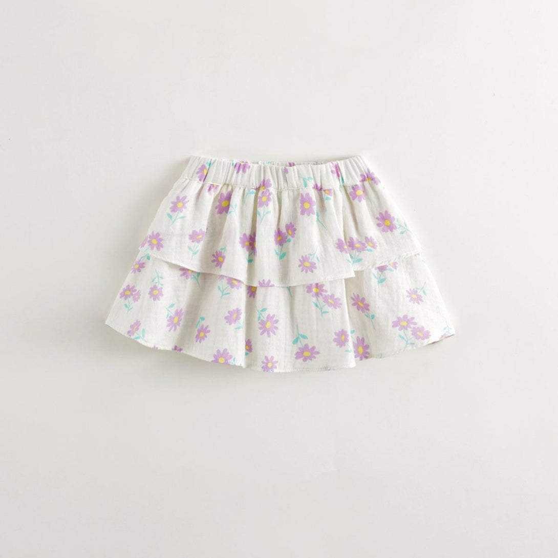 Girls Daisy Full Print Cake Skirt 240633 - MARC&JANIE