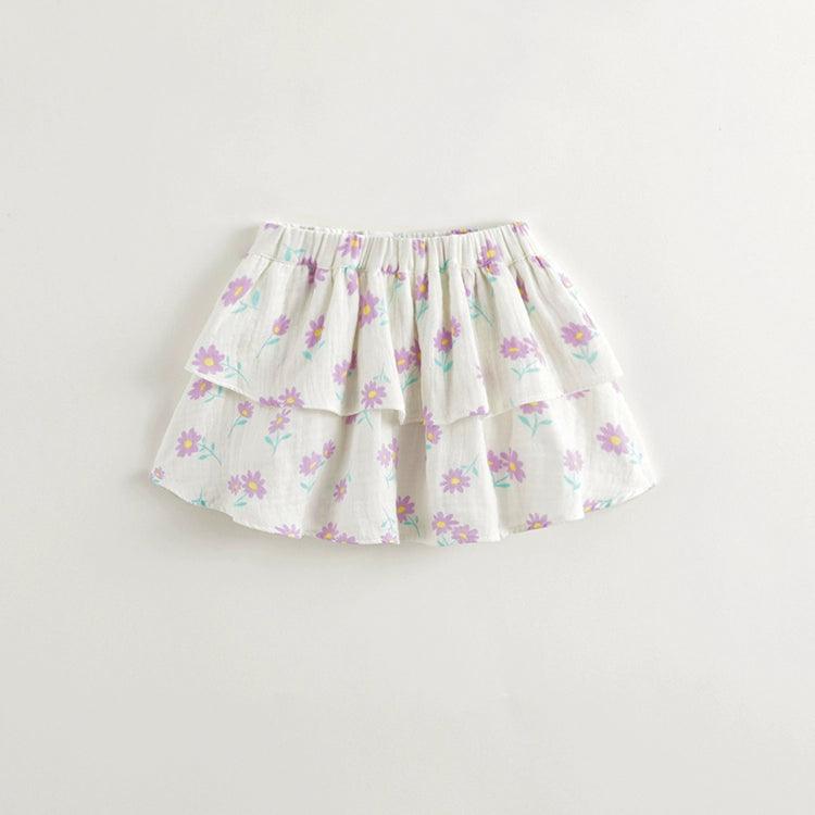 Girls Daisy Full Print Cake Skirt 240633 - MARC&JANIE