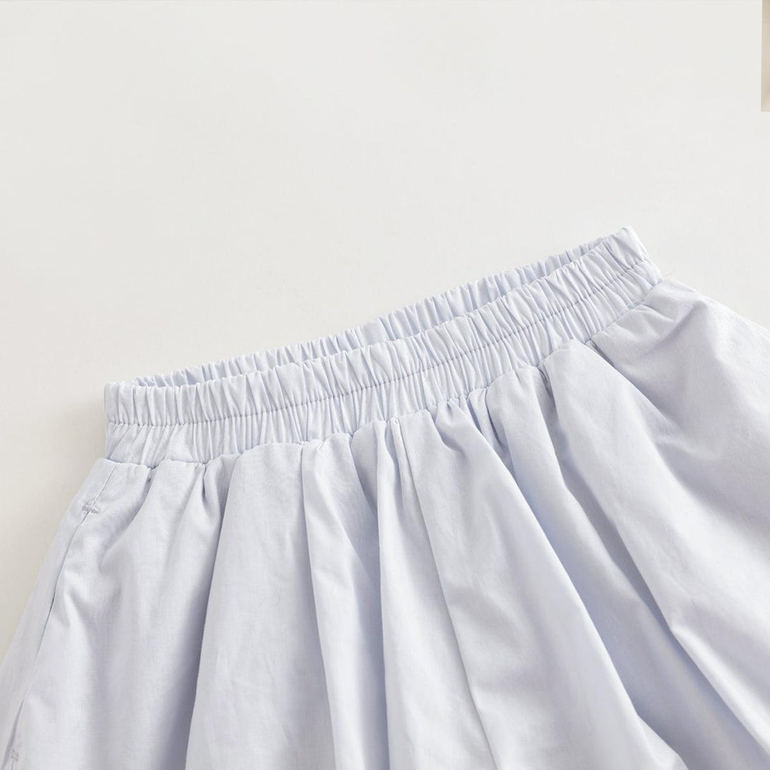 Girls Elastic Waist Pure Cotton Pants Bubble Shorts 240713 - MARC&JANIE