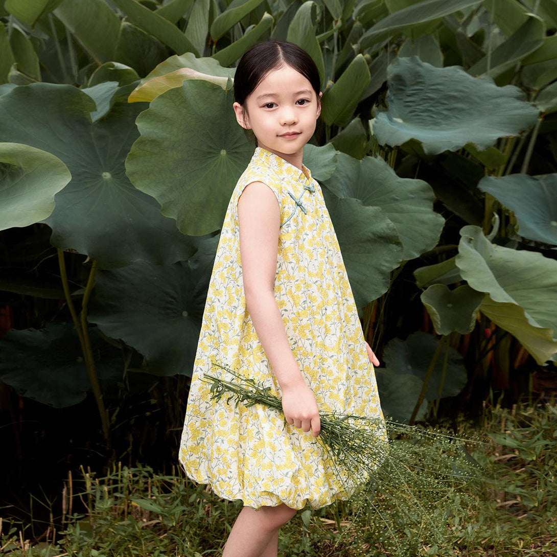 Girls Floral Cheongsam Dress 230502 - MARC&JANIE