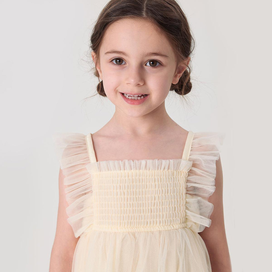 Girls Flutter Sleeve Mesh Dress Princess Dresses 240870 - MARC&JANIE