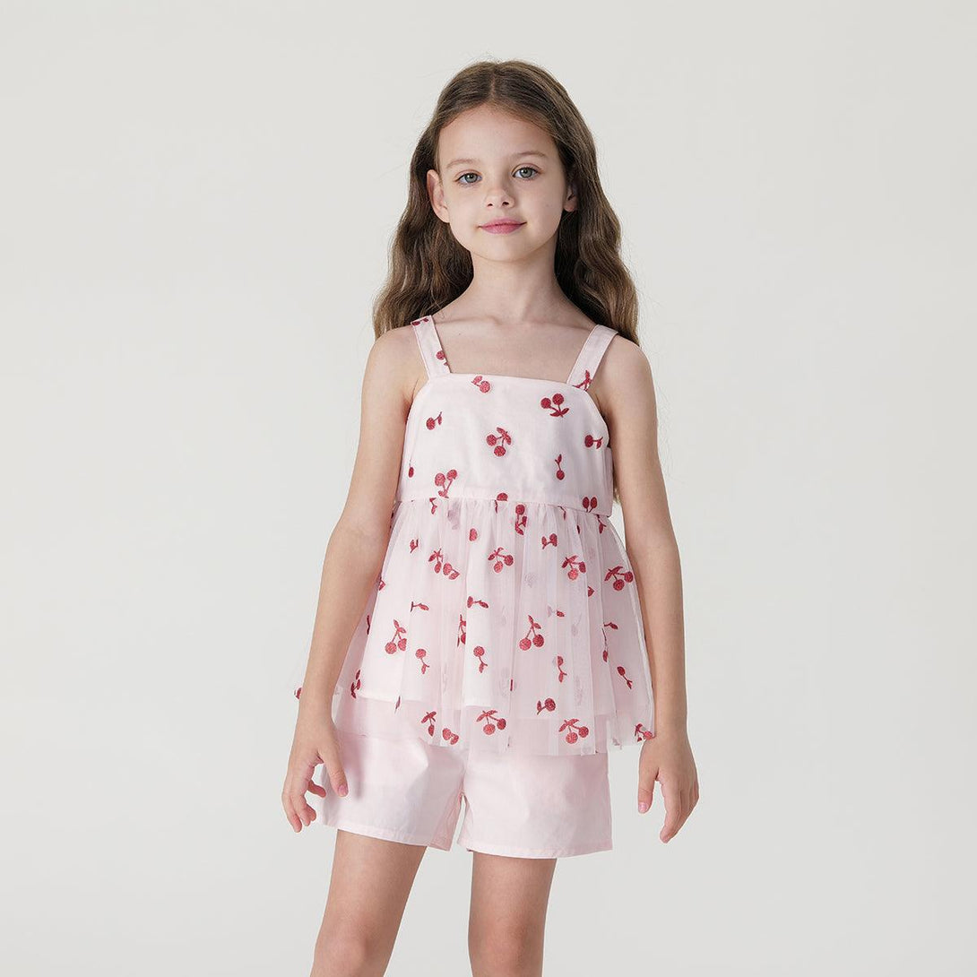 Girls Fun Cherry Camisole Tank Top Set 240631 - MARC&JANIE