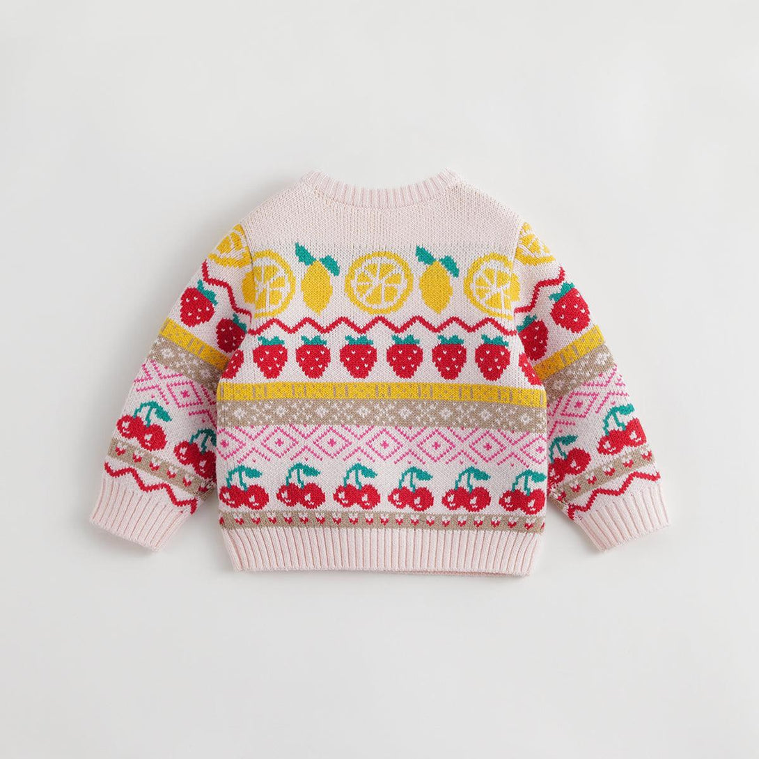 MARC&JANIE Girls Fun Fruit Warm Knit Sweater for Winter 231312 - MARC&JANIE