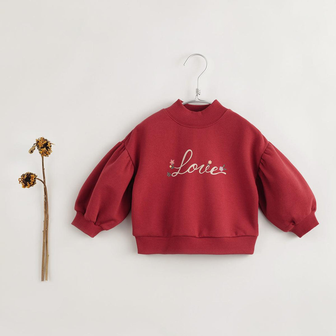 MARC&JANIE Girls Lantern Sleeve Padded Sweatshirt Children's Tops for Autumn & Winter French Series 231753 - MARC&JANIE