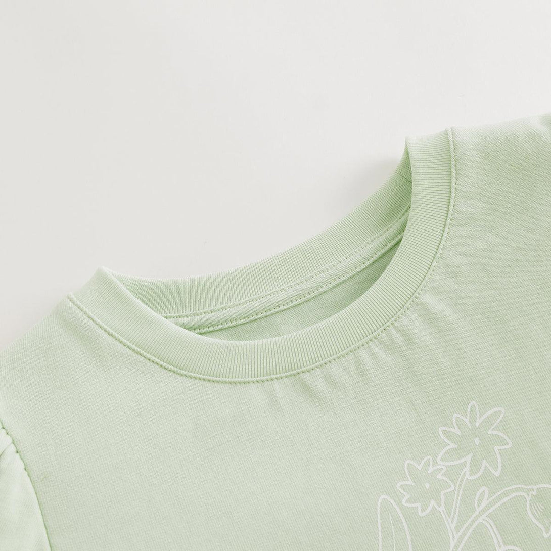 Girls Lily Valley Bubble Sleeve T-shirt 240566 - MARC&JANIE