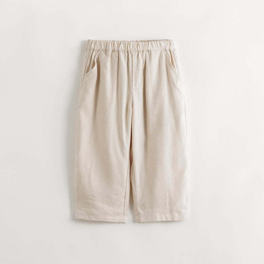 MARC&JANIE Girls Loose Cool Linen Turnip Pants Children's Pants Casual Pants for Spring & Summer 240203 - MARC&JANIE