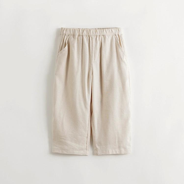 MARC&JANIE Girls Loose Cool Linen Turnip Pants Children's Pants Casual Pants for Spring & Summer 240203 - MARC&JANIE