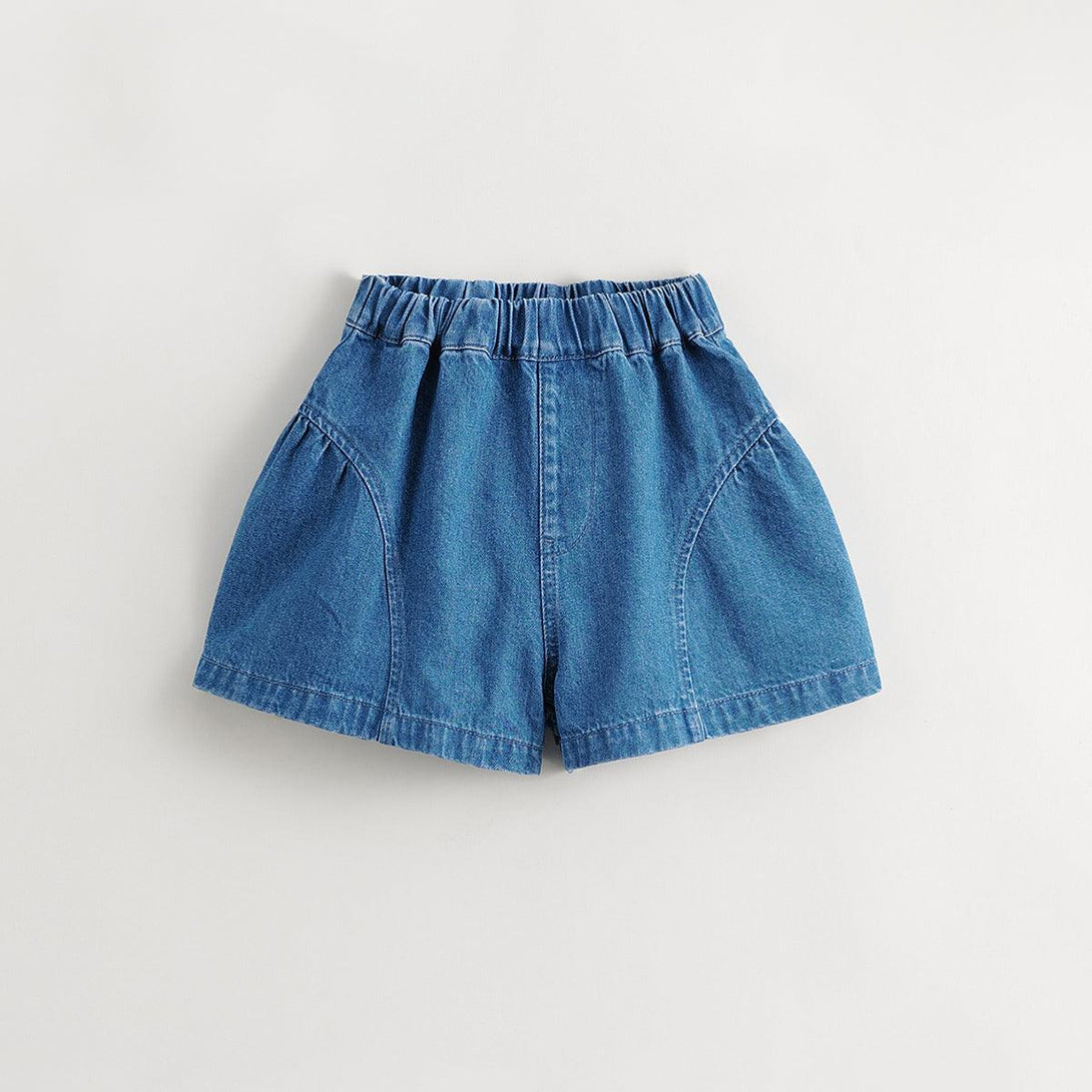 Girls Loose Fit A-Line Soft Denim Shorts 240576 - MARC&JANIE