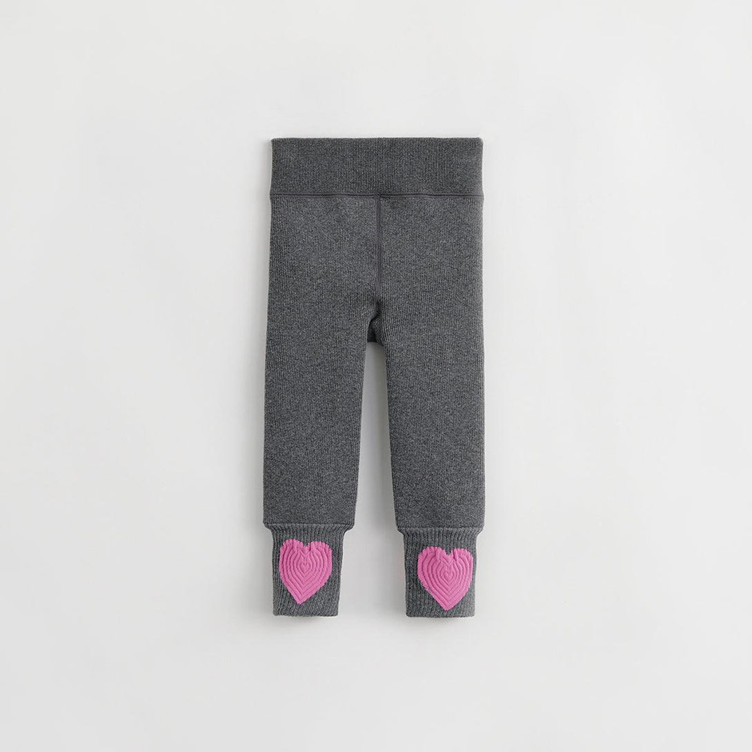 MARC&JANIE Girls Lovely Leg Cuffs Stretchy Bottom Pants for Winter 232032 - MARC&JANIE