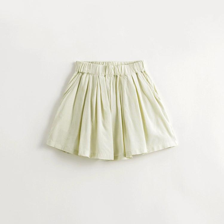 Girls Collegiate Style Anti-mosquito Drapey and Breathable Pleated Shorts 240907 - MARC&JANIE