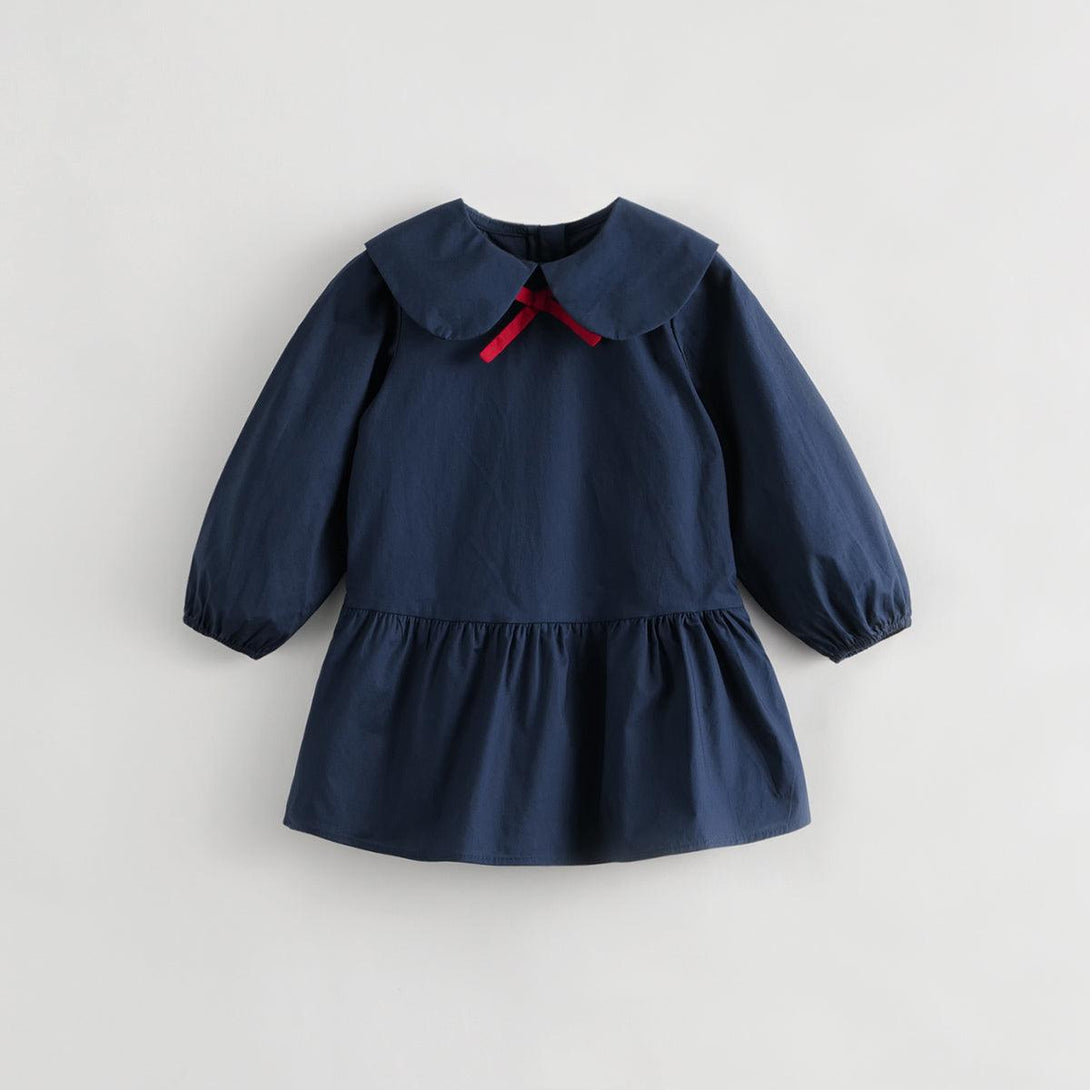 MARC&JANIE Girls Preppy Style Doll Collar Cotton Dress for Autumn 231396 - MARC&JANIE