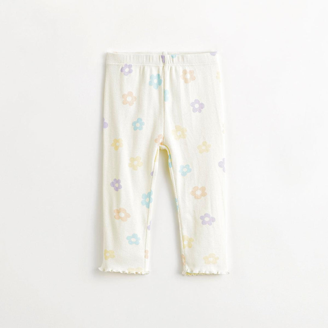 MARC&JANIE Girls Senseless Printed Stretchy Bottoms Baby Pants for Spring 240120 - MARC&JANIE