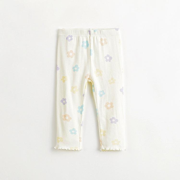 MARC&JANIE Girls Senseless Printed Stretchy Bottoms Baby Pants for Spring 240120 - MARC&JANIE