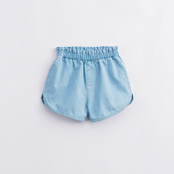 Girls Pure Cotton Lace Waist Denim Shorts 240885 - MARC&JANIE