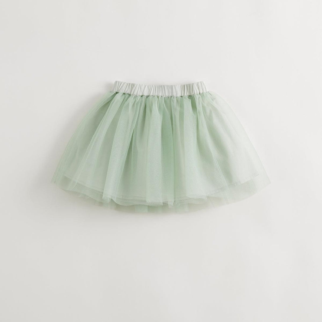 Girls Qipao Jacquard Short Sleeve Tulle Skirt Set 240835 - MARC&JANIE