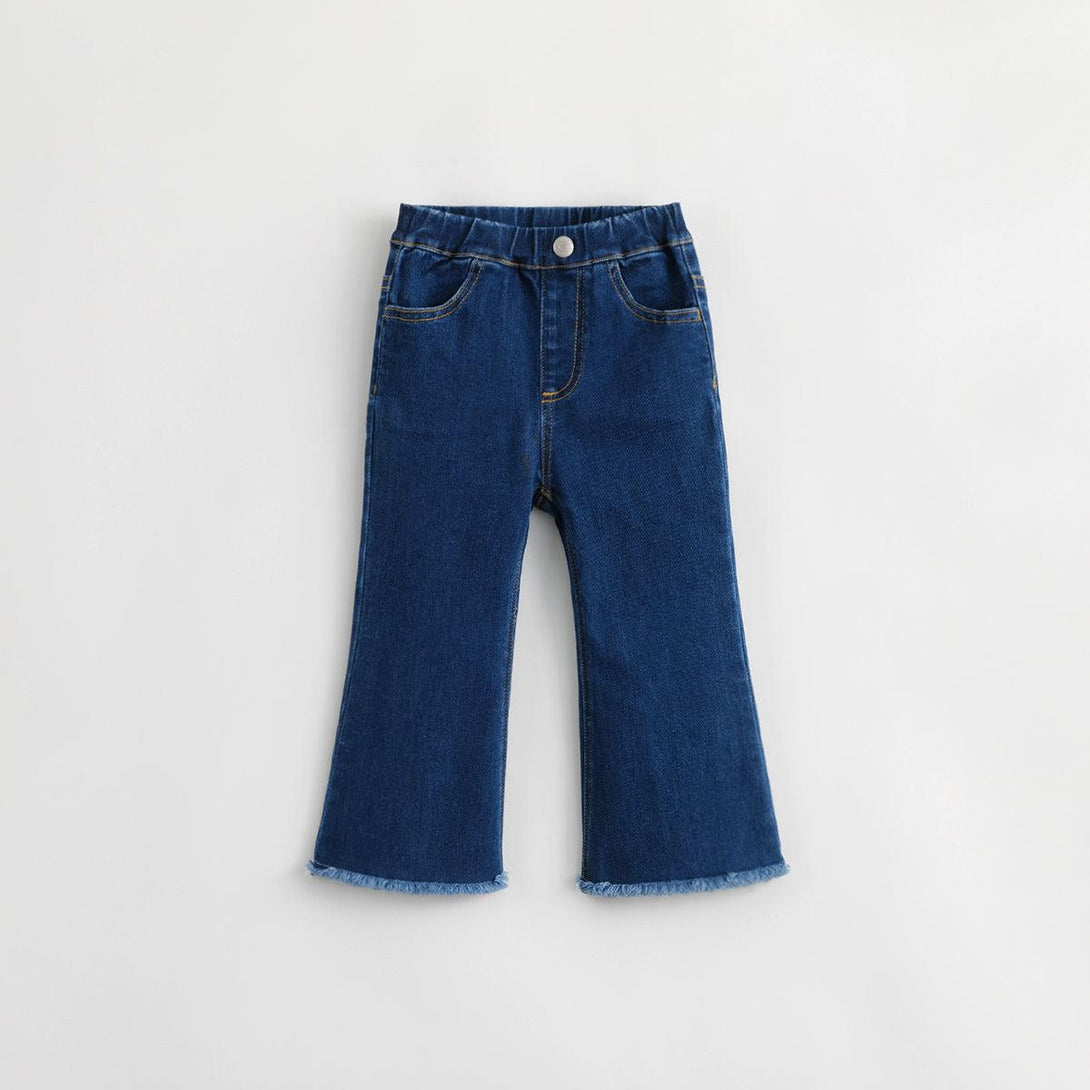 MARC&JANIE Girls Slim Stretch Denim Flared Pants Children's Pants for Autumn 231721 - MARC&JANIE